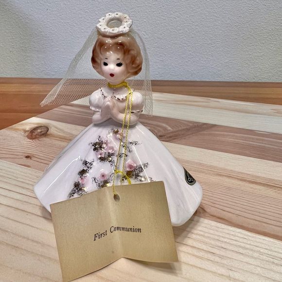 Vintage 1950s Josef Originals First Communion Figurine Girl, Vintage Dolls - Picture 3 of 8